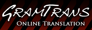 GramTrans Online Translation